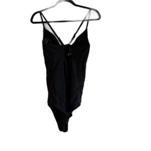 NWT Cupshe Swimsuit Black Plunging Neckline Padded Sz Large